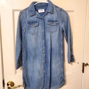 NEW Girls Denim Dress Size L 10